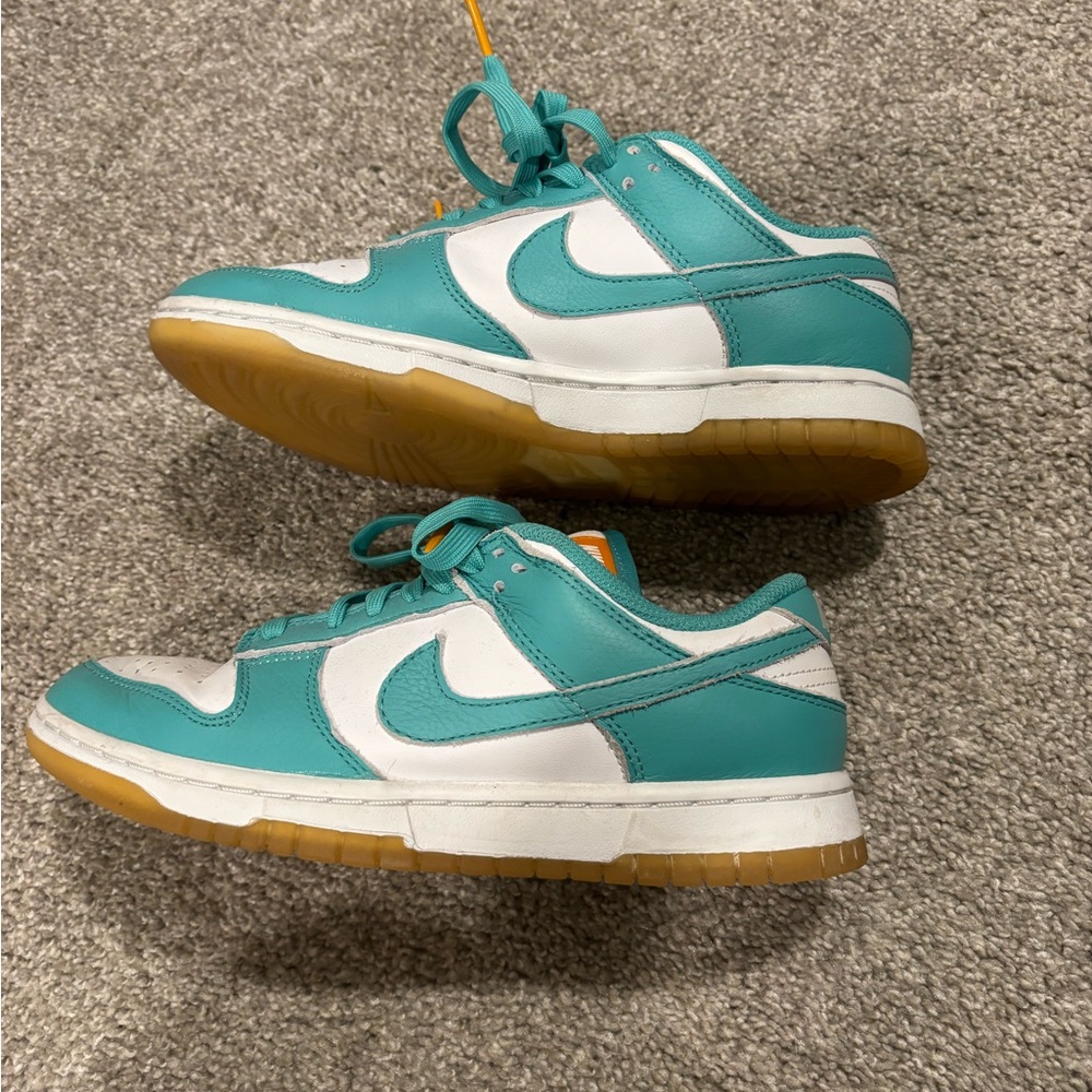 Nike teal Low dunk.